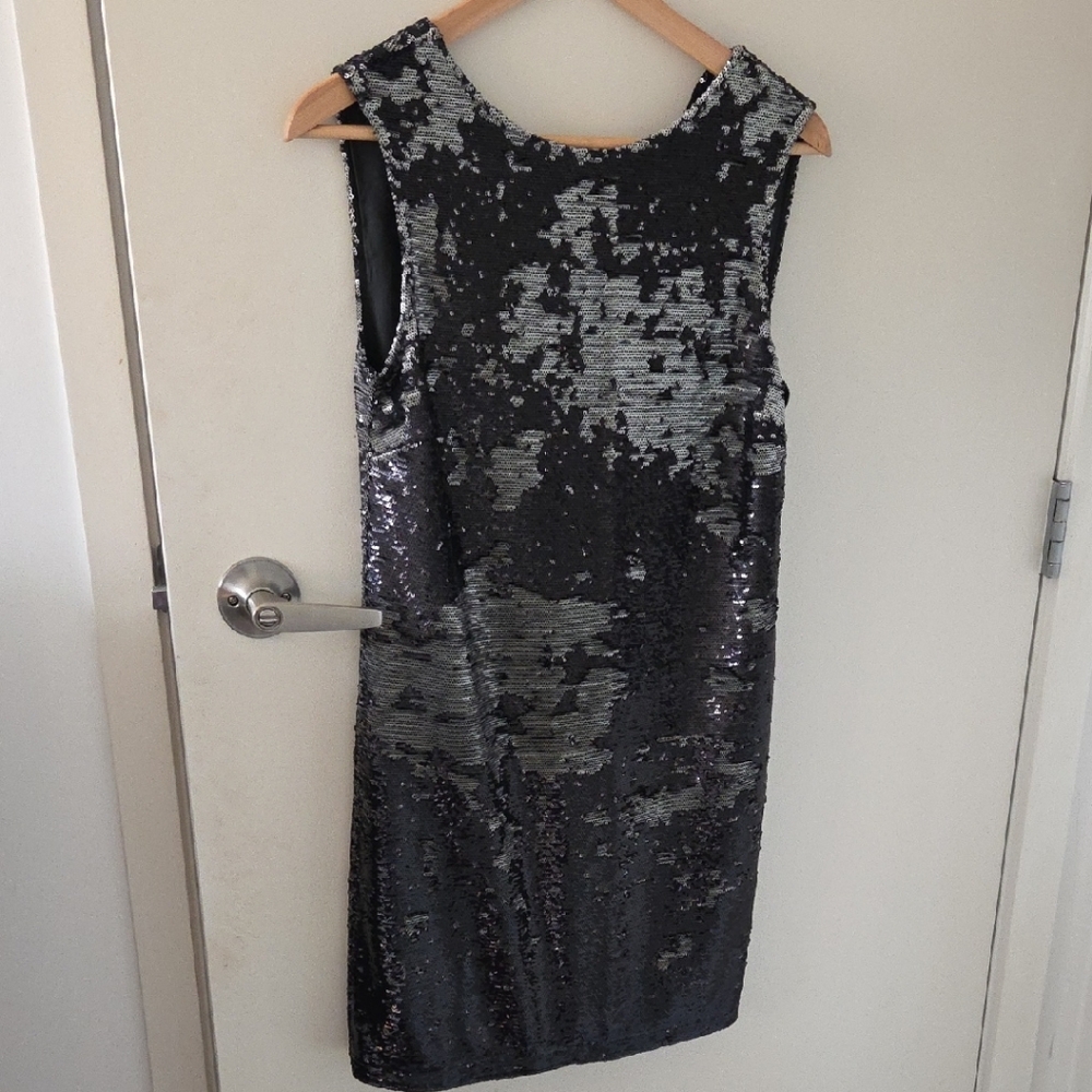 Pinko Black Sequin Mini Dress